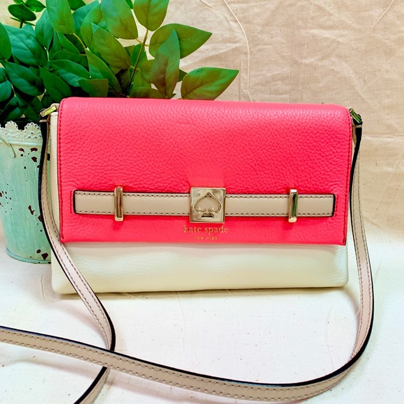 kate spade Handbags - Kate Spade Pink and Off White Crossbody New Without Tags